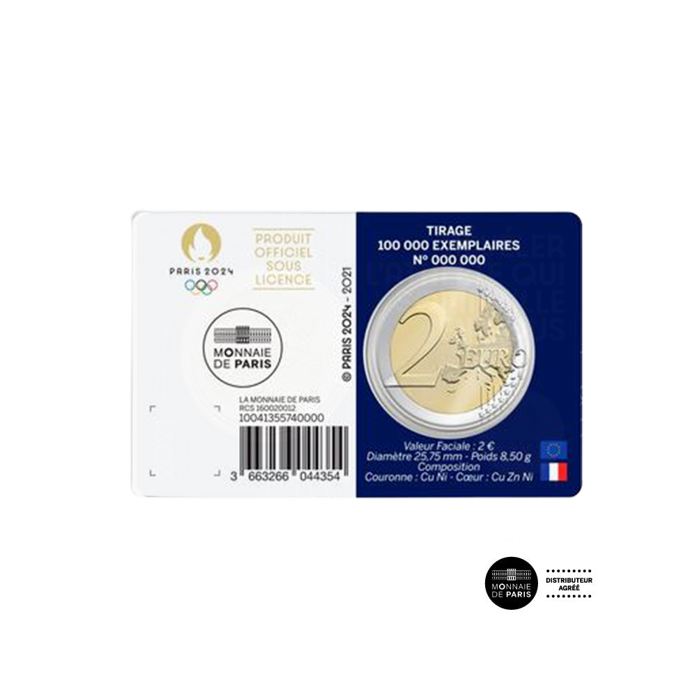 Paris Games Olímpicos 2024 - € 2 Comemorativo BU 1/5 - Ano 1