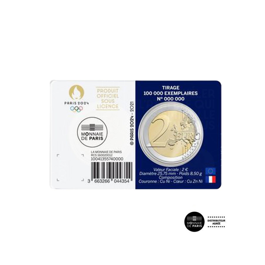 Paris Olympic Games 2024 - € 2 commemorative BU 1/5 - Year 1