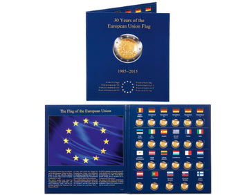 VISTA album numismatique pour pièces de 2 euros (4 feuilles