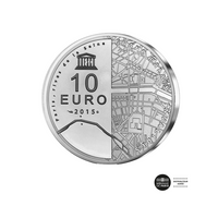 UNESCO - Rives de Seine - Musée D'Orsay - Moeda de € 10 dinheiro - seja 2015