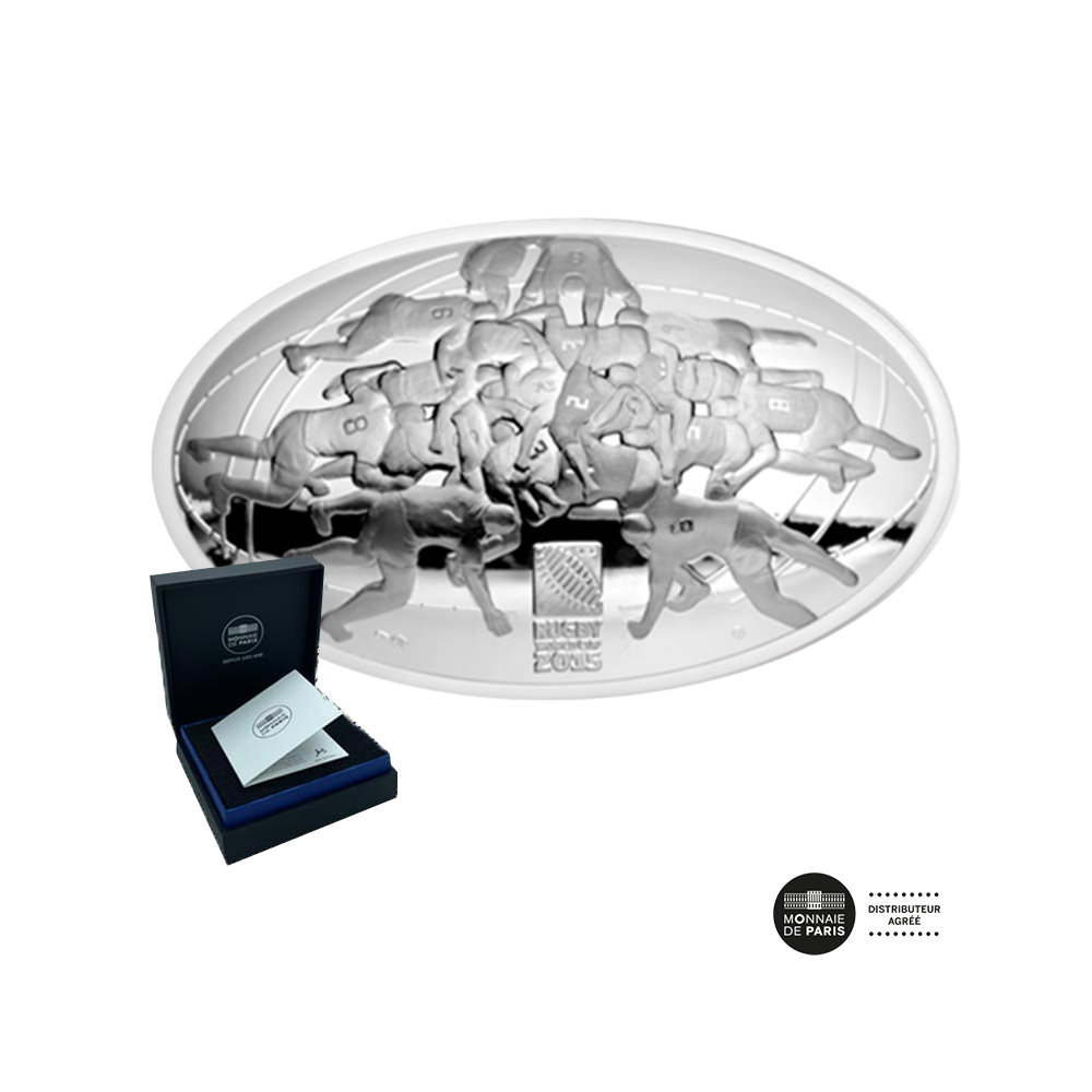 Coupe du Monde de Rugby 2015 - Monnaie de 10€ Argent - BE 2015