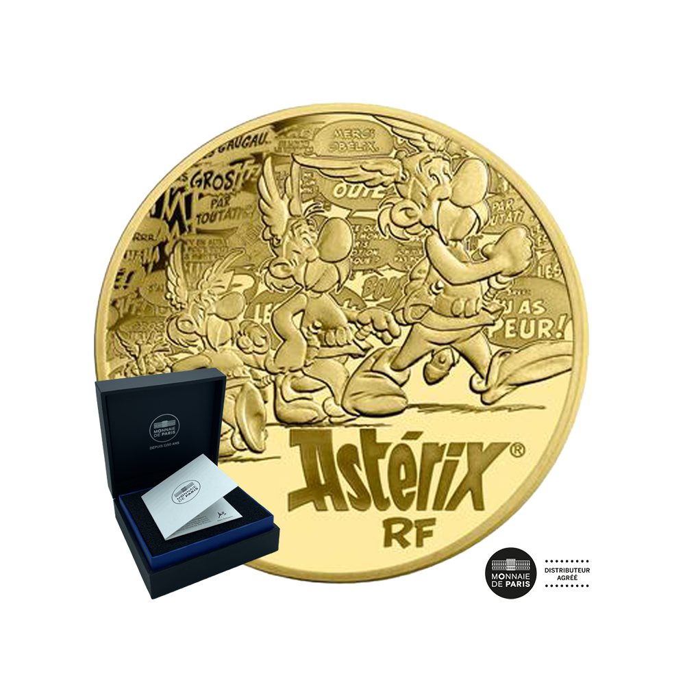 Moeda Asterix de 1/2 oz de ouro - seja