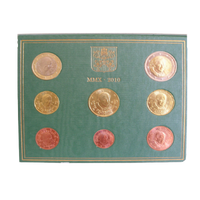 Ensemble de pièces en euros de la Cité du Vatican 2010 - Pape Benoît XVI - Pack officiel de la monnaie