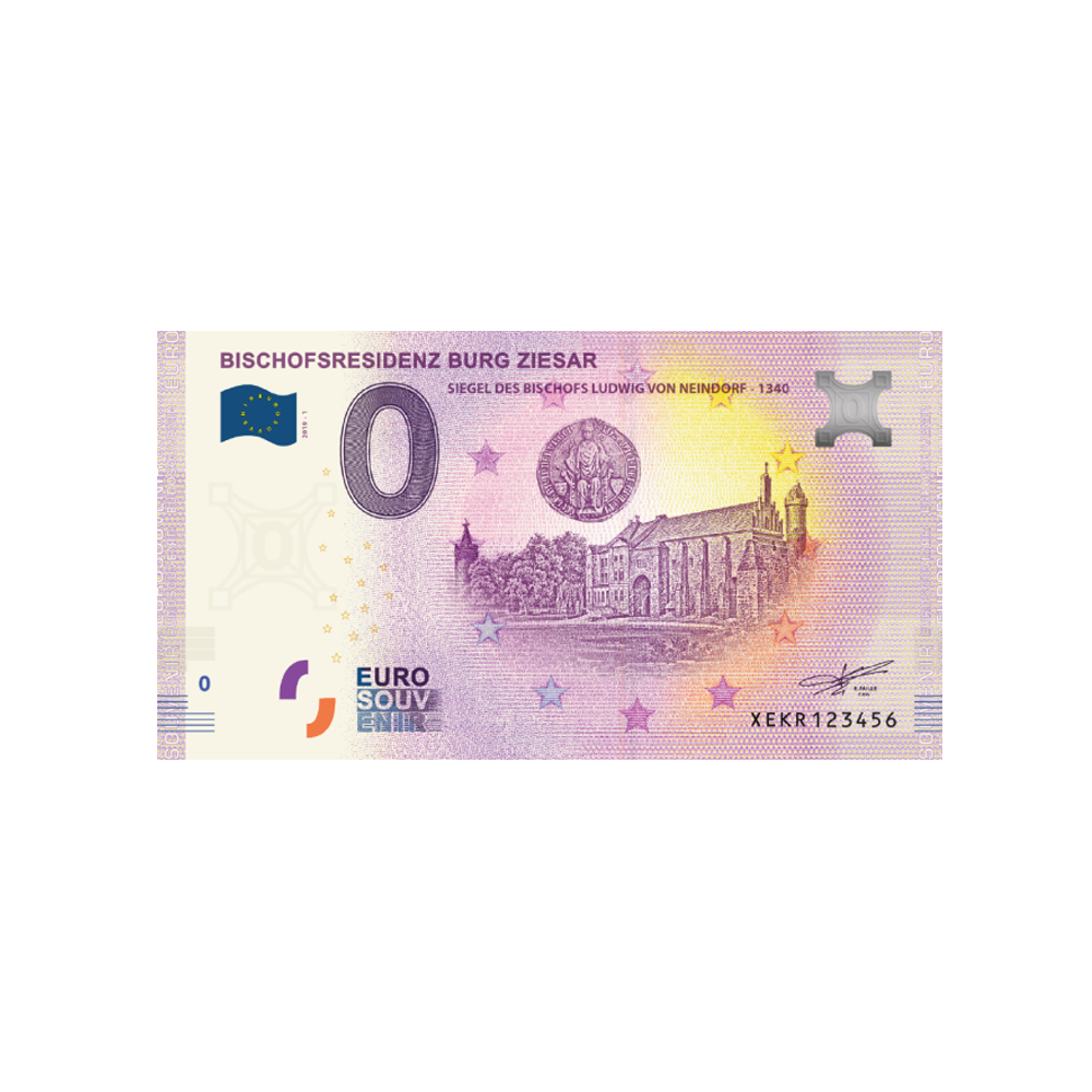 Billet souvenir de zéro euro - Bischofsresidenz Burg Ziesar - Allemagne - 2019