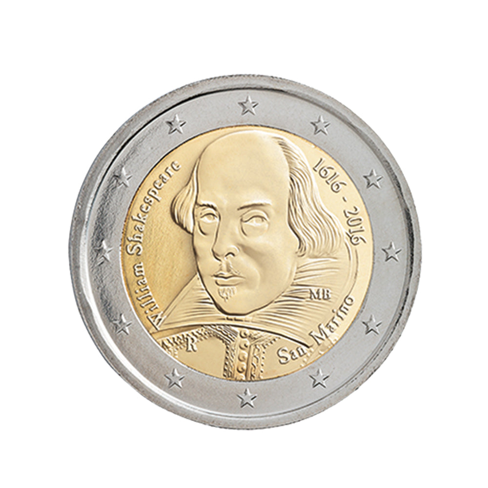 Saint-Marin 2016 - 2 Euro Commémorative - Shakespeare - BU